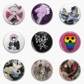 Soul Eater Crona And Ragnarok Macaron Maka Donut Lemon Cake Soft Button Pin Customizable Metal Hat Women Lapel Pin Cute Brooch. 