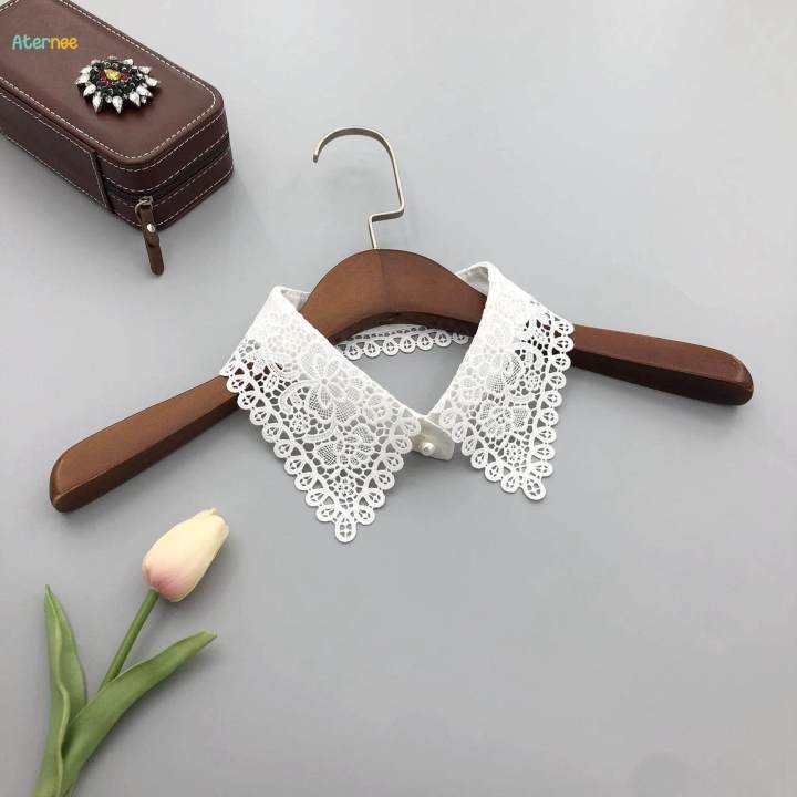 Lapel Fake Collar Detachable Collar for Party Accessories Sweater T Shirt White