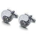 Shirt Cufflinks For Mens Chinese Style Tai Chi Kung Fu Gossip Rose Cuff links Buttons Suit Wedding Custom Clothing Accessories. 