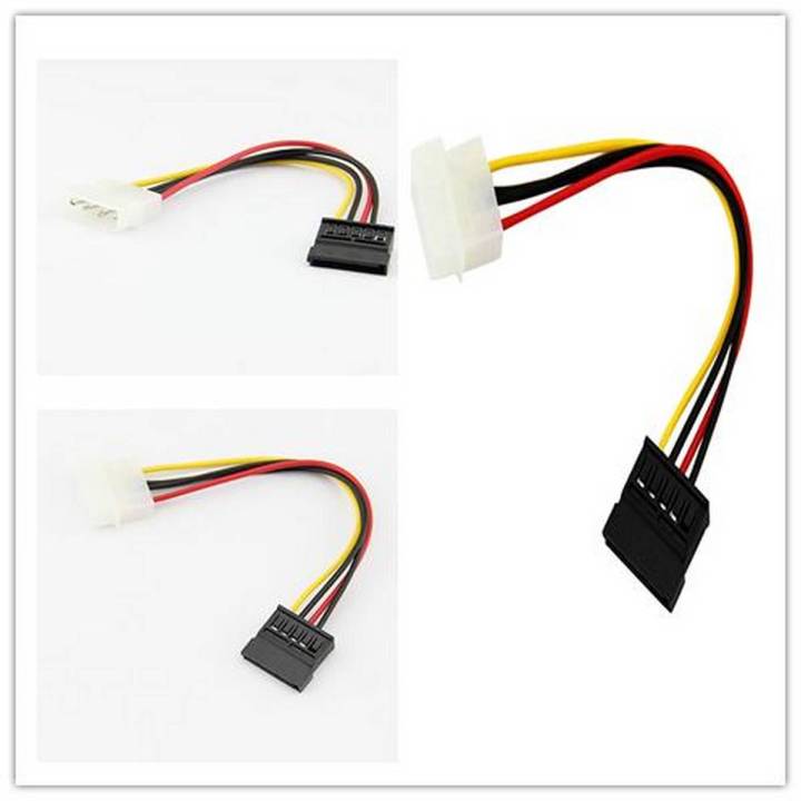Male-To-Female 4Pin-To-15Pin SATA Power Cables Connector For Hard Drive