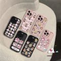 Trend Brand Cute Pop Mart Labubu Case For Redmi 9 12 10C 13C 12C 9T A1 9A 10A 9C NFC A2 Redmi Note 12 10s 11s 10 11 9 8 Pro Max Poco M3 C55 X5 Mi 12 Lite Cartoon Checkerboard Cover. 