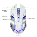 ZERODATE X70 2.4GHz Wireless 6-Keys 2400 DPI Adjustable Ergonomics Optical Gaming Mouse with Breathing Light. 