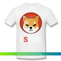 Men Shib Coin Shiba Doge Killer Black T-Shirt Doge Dogecoin Cool TShirt Pure Cotton Tees Harajuku Shirt For Adult Oversize. 