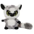 PLUSH LEMUR YOOHOO & FRIENDS BLACK GRAY WHITE BIG EYES 16 CM. 