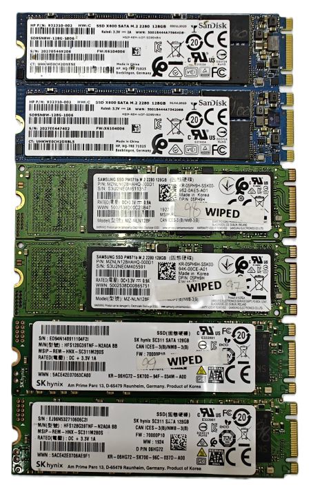 M.2 SATA M2 SSD Mix Brands 128GB 256GB M.2 2280 SATA Solid State Drive