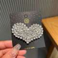 Tiktok Hot Super Beautiful Heart Rhie Side Bangs Broken BB Headwear Children's Flash Dia Love Hair Clip. 