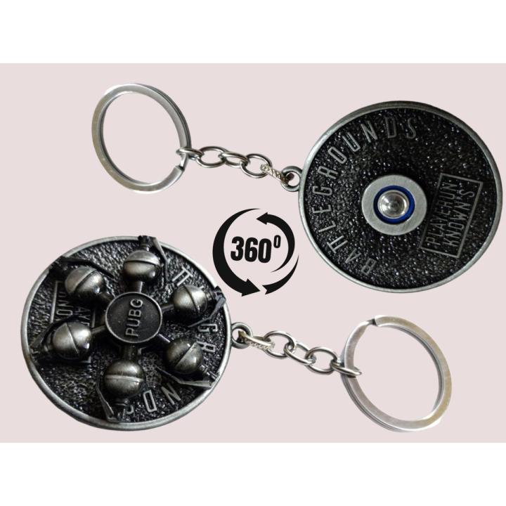 3D Metal Keychain with Premium Quality, 360 Degree Rotation Keychain