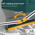 Bathroom Cleaning Brush with Wiper Upgraded 3 in 1 Tiles Cleaning Brush Bathroom Brush with Long Handle 180° Rotate Bathroom Floor Cleaning Brush Bathroom Cleaning Accessories. 