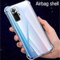For REDMI Note 10 Pro / Pro Max Airbag Anti Shock Resistant with BEST Camera Protection Clear View Transparent Silicone Back Cover. 