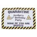 Quarantine Birthday Banner Polyester Material for Home Decoration. 