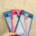 Infinix Zero 4 Plus X602 Transparent Waterproof Back Cover Case with Color Border, Shockproof and Scratch-Resistant Design. 