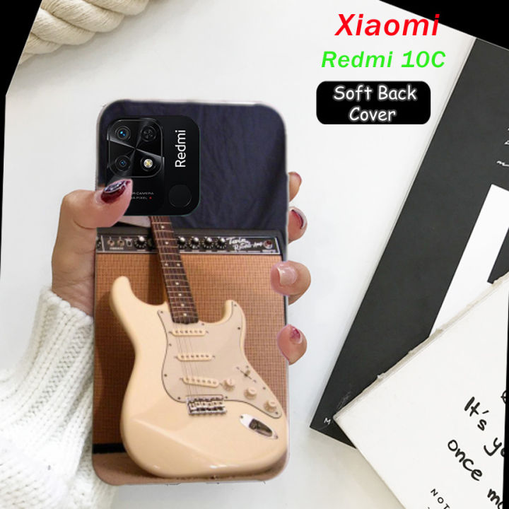 Xiaomi Redmi 10C Back Cover - Guitar Soft Case