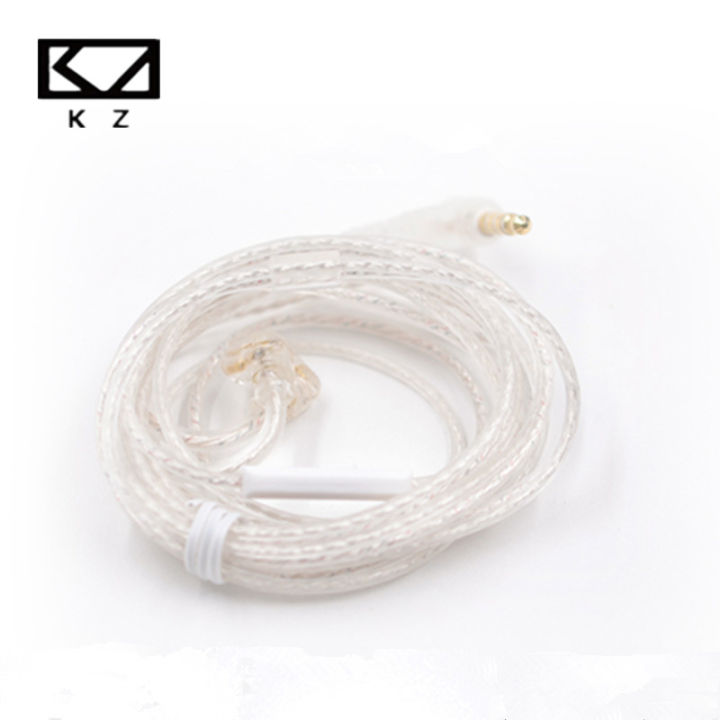 KZ Original Earphones Cables Silver Plated Upgrade Cable Headphones Wire 3.5MM 2PIN For KZ DQ6 ZAX ZSX ZSN PRO ZS10PRO ZAR ZVX