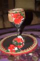 Doodh Plai Glass With Handmade Decoration. 