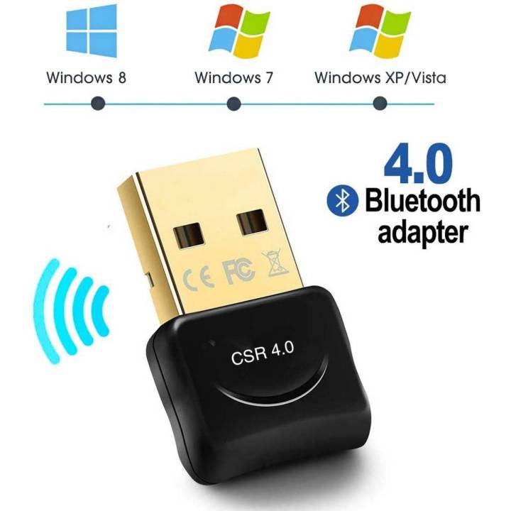 Maxesla Bluetooth 4.0 USB Dongle Adapter Wireless Bluetooth Transmitter Receiver for Windows 10/8/7/ Vista/XP Laptop PC for Bluetooth Speaker Headset Keyboard Mouse Game Controller Black