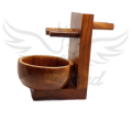 Men's Shaving Set,4 in 1 Synthetic Hair Shaving Brush With Solid Wood Handle Shaving Bowl And Shaving Stand Kit Perfect for Men Gift. 