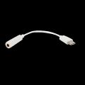USB Type C Male to 3.5mm Female USB C Type C to 3.5 Headphone Audio Aux Cable Adapter Converter- White. 