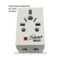 Multi Plug 5 Amp Top With Light Universal 3 pin plugtop - for multiple purpose use. 