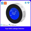 Tuya Wifi Smart Natural Gas Alarm Sensor Gas Leak Detector LCD Display Smart Life App Message Push Built-in speaker. 