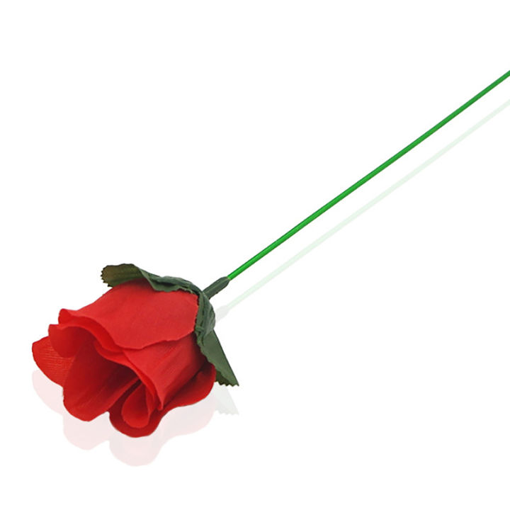 Professional Magician Bar Illusion Props Torch To Rose Flower Fire Magic Trick Flame Appearing Flower