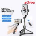 ENRG L08 2-Axis Bluetooth Handheld Mobile Gimbal Stabilizer Outdoor Bracket Wireless Selfie_Stick Adjustable Selfie Holder Video Shooting Photography Tiktok Youtube Facebook For IOS & Android Phone - Black. 