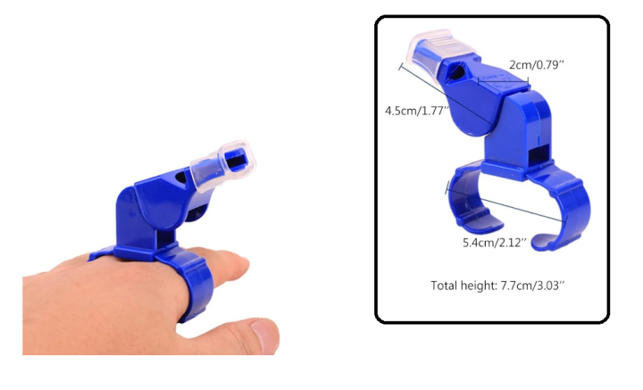 Whistle Super Sound Refree Whistles for Louder Sound Finger Clip Whistle Loud High Decibel Plastic Sports Whistle Perfect for Referees Emergency Lifeguard Finger Grip Whistle Training Whistle Referee Whistle ACME A580