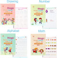 8.5 Inch LCD Writing Tablet with Reusable Magic Book 4Magic Books 1Magic Pen 10Refills 1Grip Sank Montessori Practice Copy Books for kids. 