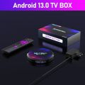 Android 13.0 TV Box,H96 Max DDR4 4GB RAM 64GB ROM RK3528 Quad-Core 64bit WiFi6 Dual 2.4G/5.8G WiFi Ethernet 1000M BT5.0 8K HDR10+ Ultra HD USB3.0 Smart Home Player. 