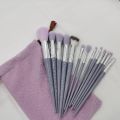Fix Makeup Brushes Set 13 Pcs Including Contour Concealer foundation powder blush highlighter blending eyeshadow pencil eyebrow smudging lip brush. 