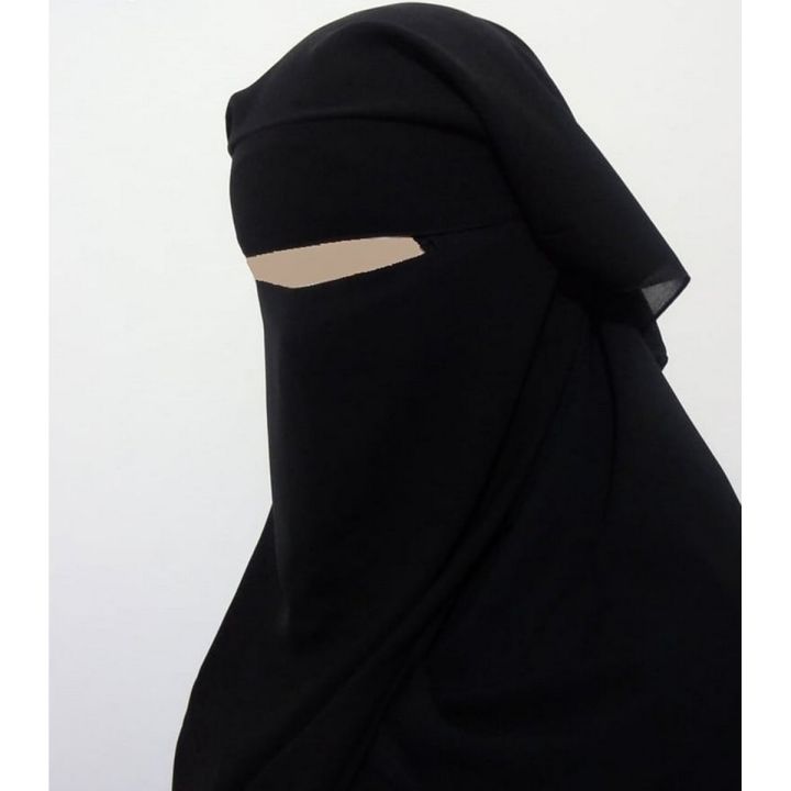 Misri Hijab Niqab For Girls Ladies Soft & Comfortable Wear-Black Color