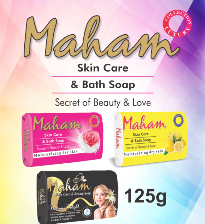 6 pices Maham skin Care & Bath Soap Sceret of Beauty &Love Moisturizing Dry Skin