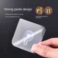 Pack of 4 6 8 10 20 50 Pcs Self Adhesive Screw Hook Stickers Heavy Duty Drill and Nail Free Sticky Suction Cup Wall Hanging Hooks Transparent Punch Free No Scratch Strong Ceiling Hanger Hook Sticker. 