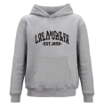 Printed Pull Over Hoodies For Men - Heather Grey. 