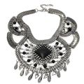 MANILAI Boho Style Collars Choker Necklaces Chunky Chains Cross Rhinestones Colorized Resins Beads Statement Jewelry CE1217. 