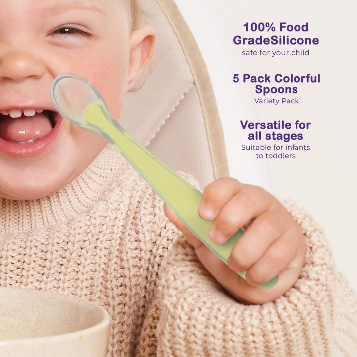 Best%20Baby%20Spoons%20First%20Stage%204%20Months,%20Soft%20Food%20Grade%20Silicone,%20Baby%20Spoon%20Self%20Feeding,%20Infant%20Spoons%20First%20Stage%20Toddler%20Spoons,%20Baby%20Utensils%20Training%20Spoon%20-%20Image%202