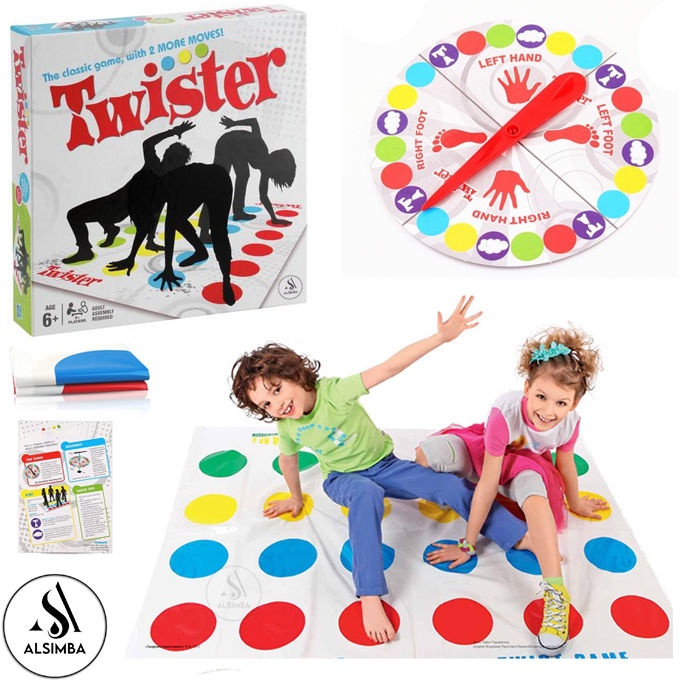 Twister Classic Fun Body Movement Board Game For All Ages Kids - Twister Board Game for 6+ Ages - Mat Size Approx. 64 Inches - Multicolor
