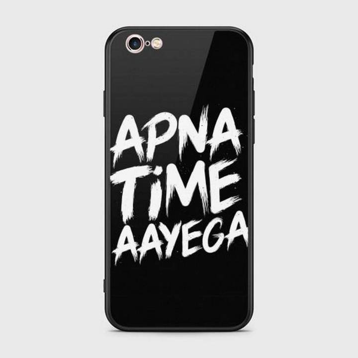 iPhone 6 Plus Cover - SkinLee HQ Infinity Glass Case (Soft) - Apna Time Aayega - SKINLEE-583-1-457-7