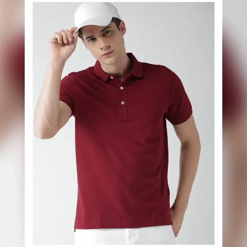 Mens maroon polo shop
