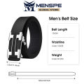 MENSPE Men's Belt Men Fashion Belt Men Genuine Leather Belts H Letter Pattern Belt Two-layer Cowhide Automatic Buckle Belts Brand Luxury High Quality Business Strap Male Waistband for Men. 