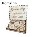 Wooden Daily Statements for Women Positive Friendship Tokens Heart-shaped Inspirational Cards for Women Unique Gift for Modern Friendships Wishing Card for Women. 