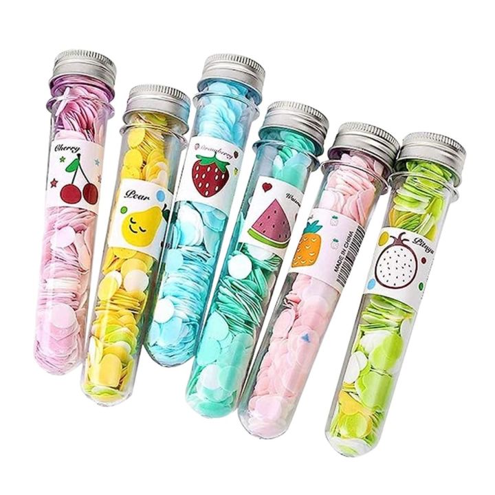 Guanjing 1 Piece Portable Mini Body Washing Bath Test Tube Confetti Foaming Flower One Time Paper Soap Slice Travel Accessary