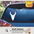 Markhor Sticker for Your Car Back Screen 15 x 7 inches. 