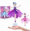 Flying Doll Toys Magic Baby Doll Rechargeable Magic Flying Fairy Princess Frozen Barbie Doll With Led Lighting Infrared Induction Control. 