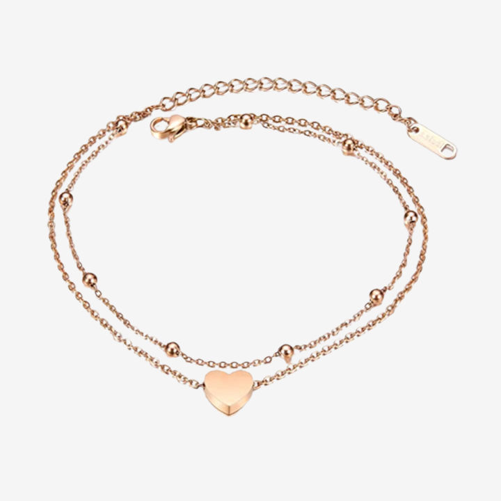 Double%20Chain%20Heart%20Anklet%20Payal%20for%20Girl%20Simple%20Gold%20Foot%20Bracelet%20-%20Image%203
