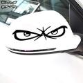 2Pcs Angry Eyes (Black) Car Side Mirrors Stickers, Auto Styling Decal Sticker for Decoration, Car Accessories Waterproof. 