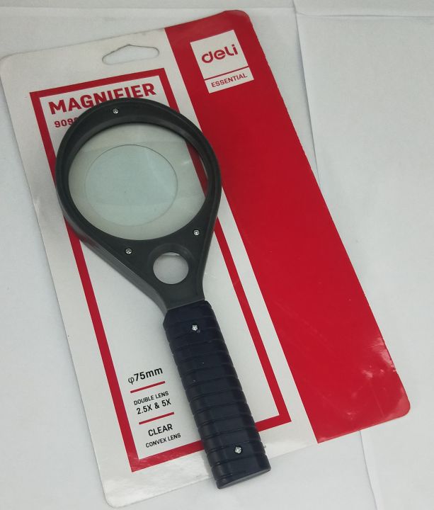 75mm%20High%20Quality%20Large%20Magnifier%20Glass,%20Dellii,%20Double%20Lens%20(2.5X%20&%205X),%20Clear%20Convex%20Lens%20-%20Image%202