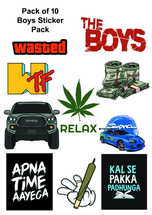 The Boys Sticker for Laptop - 3 x 3 inch Aesthetic Art Stickers for mobile back, Laptop, dairy and for decorating your stuff and making them look more attractive