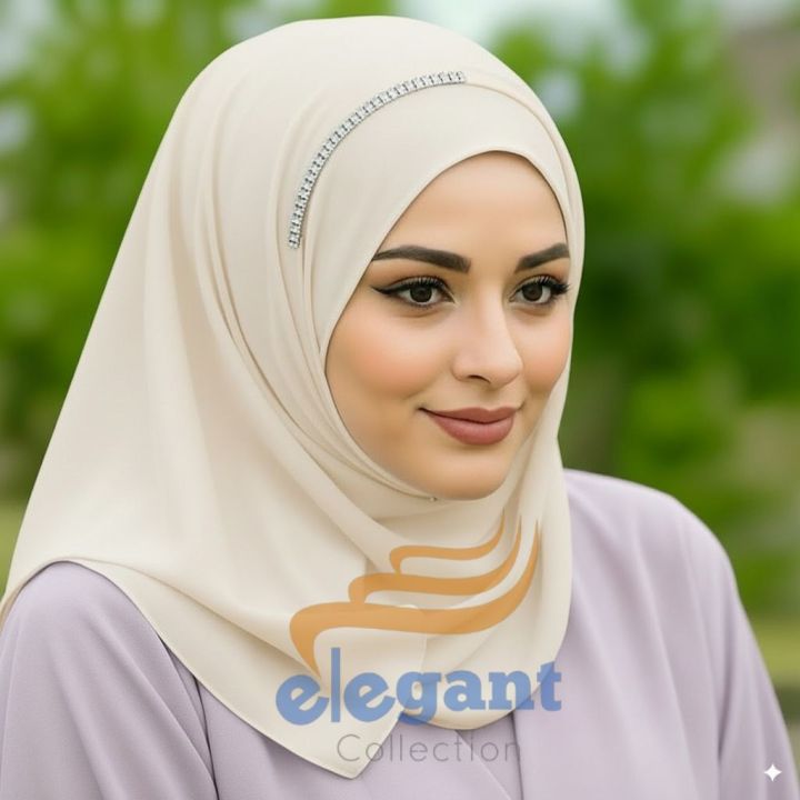 Chiffon Pinless Ready-to-Wear Instant Hijab Scarf for Women, Double Loop, Available in Multiple Colors