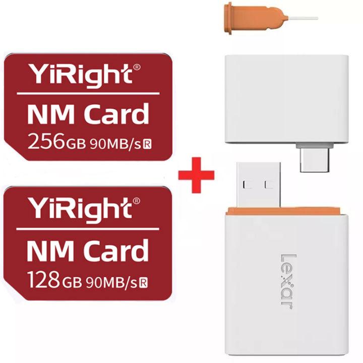 NM card 128/256GB nano memory card Huawei Mate40 Mate30/50 mate 20X Pro P40 P50 Pro series NM/SD/USB/Type -C Lexar card reader