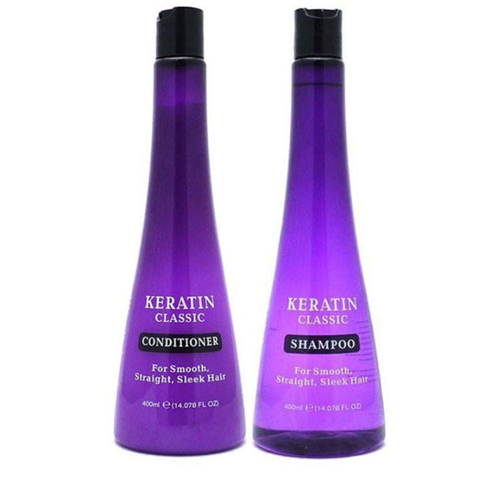 Keratin%20Classic%20Shampoo%20&%20Conditioner%20For%20Smooth%20Soft%20Straight%20&%20Sleek%20Hair%20(400ml+400ml)%20Genuine%20-%20Image%203
